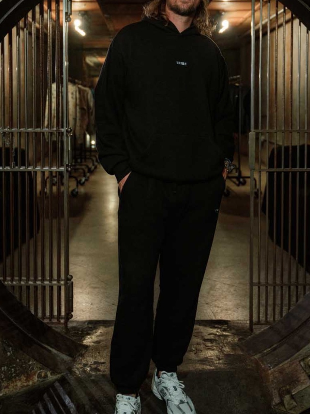 Tribe Kelley Butter Hoodie & Sweatpants Jogger Set Black - Vault - Picture 4 of 12